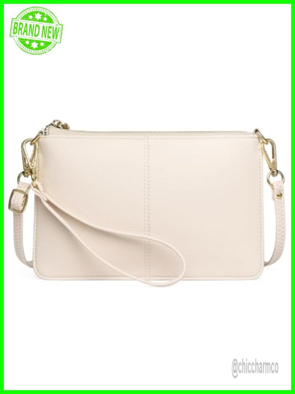 SENDEFN Synthetic Leather Wristlet Crossbody Wallet with RFID Card Slots